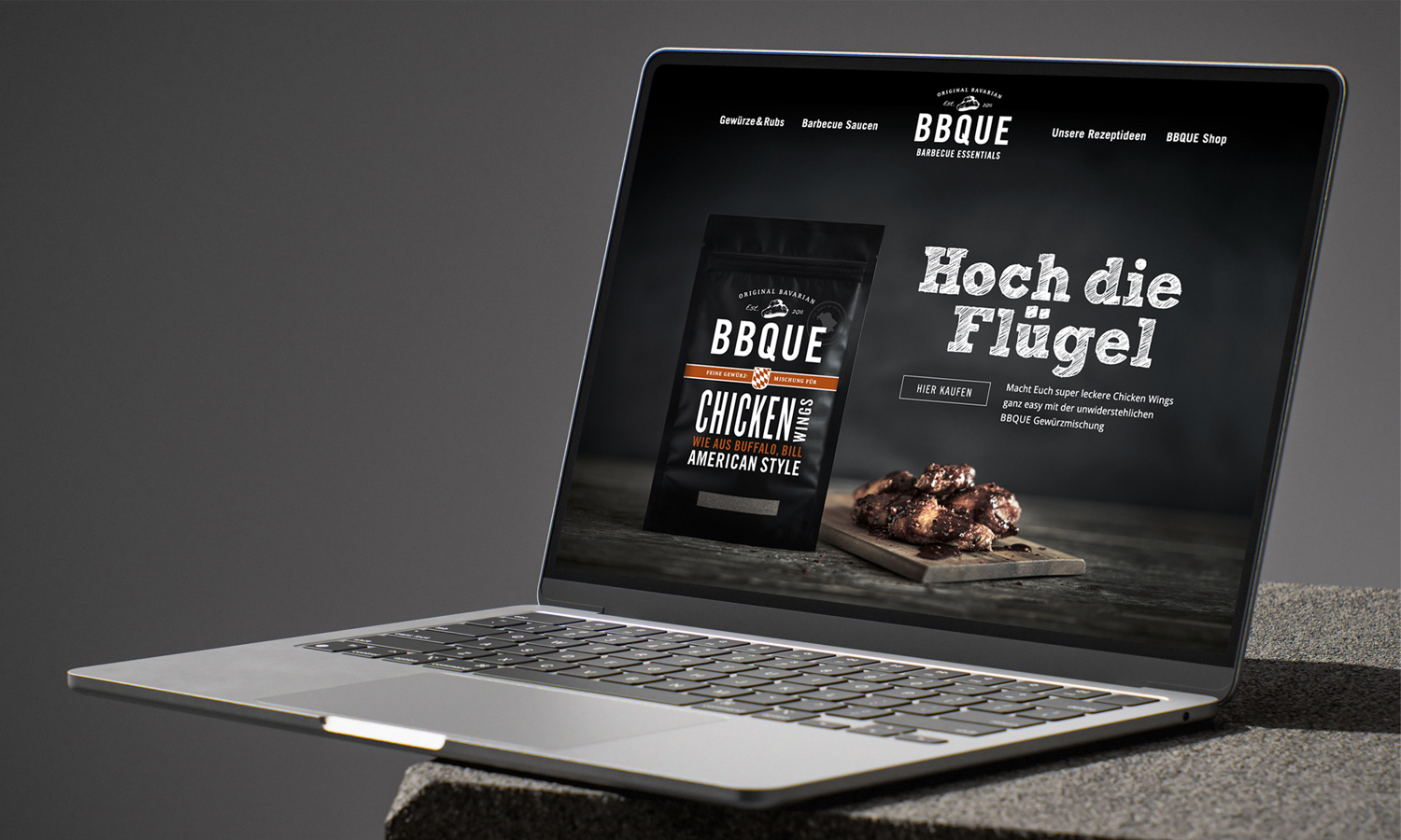 BBQUE Website Webshop – Design am Inn