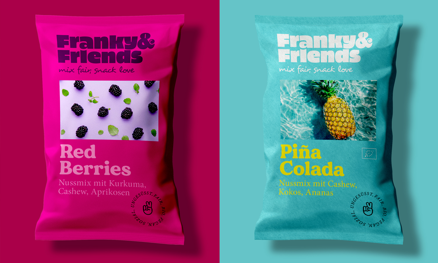 Verpackungsdesign FMCG Snacks – Design am Inn